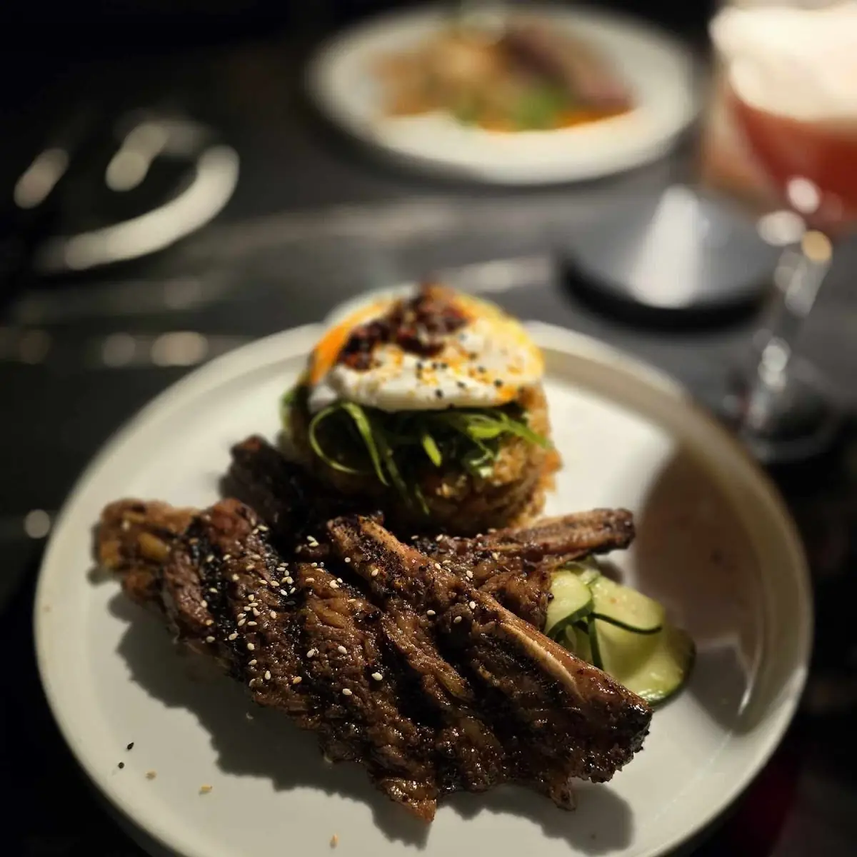 Korean Short Ribs and Kimchi Fried Rice