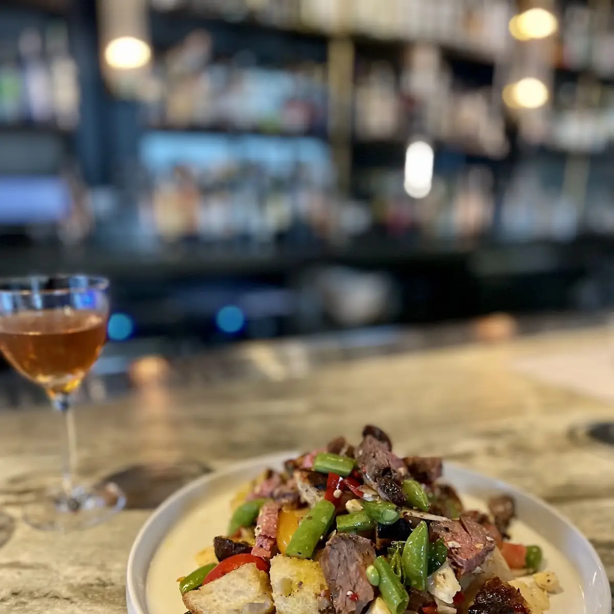 Panzanella Steak Salad