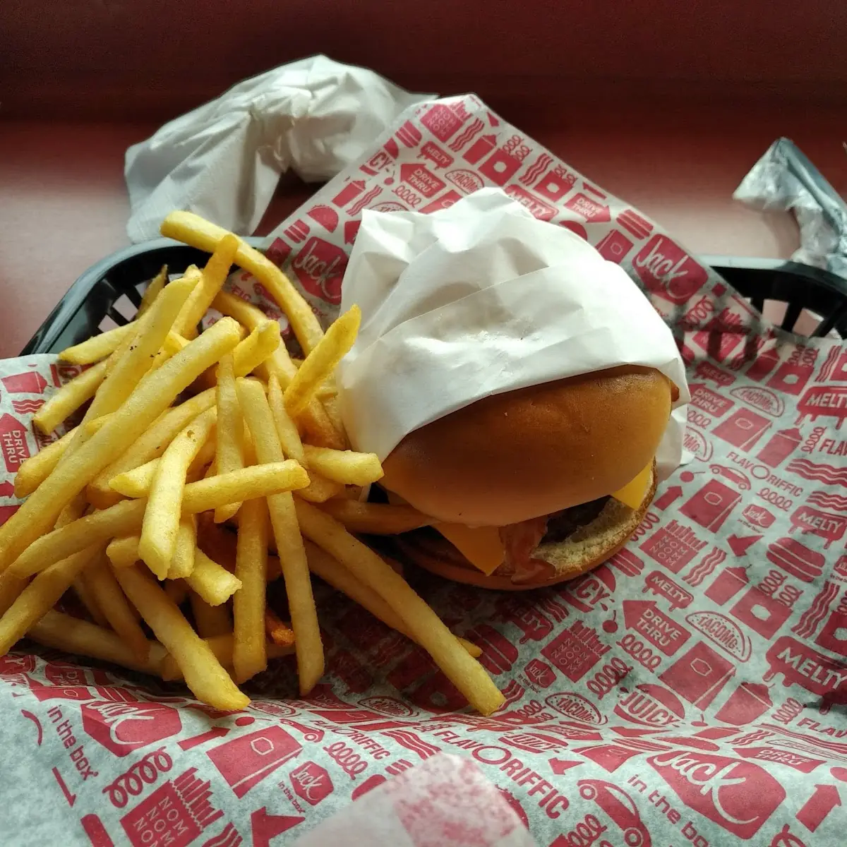 Jumbo Jack Cheeseburger