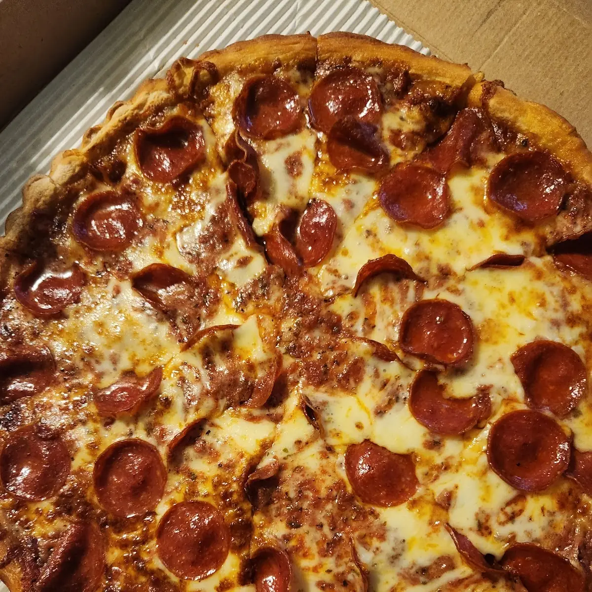 Extra Pepperoni Pizza with Extra Cheese