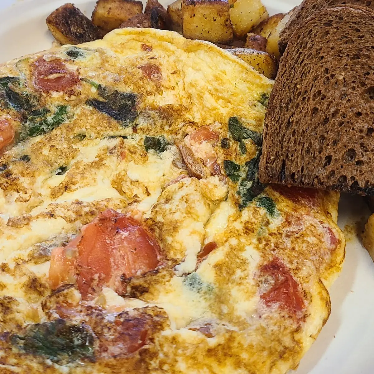 Veggie Egg White and Pancakes