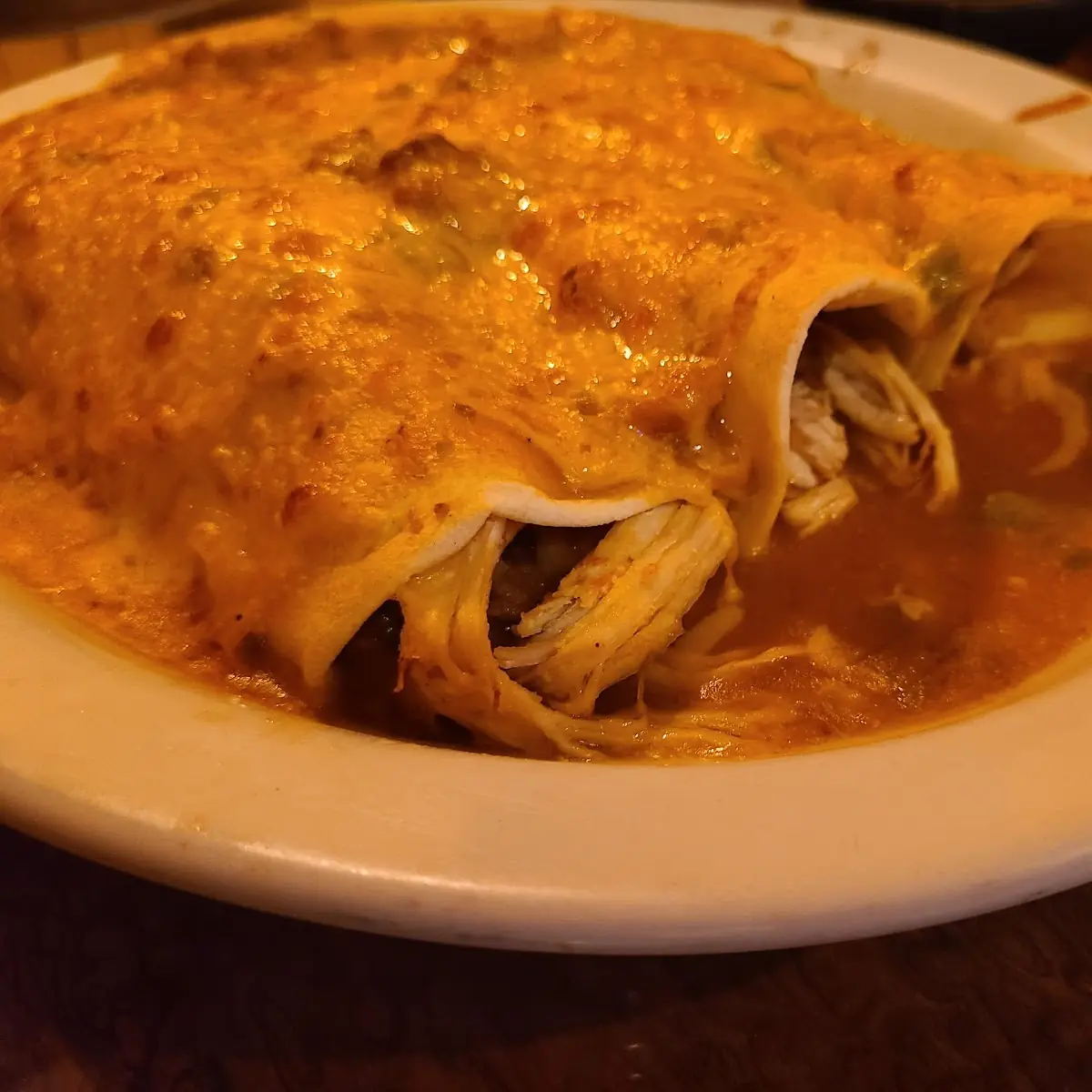 Chile Verde Smothered Chicken Burrito