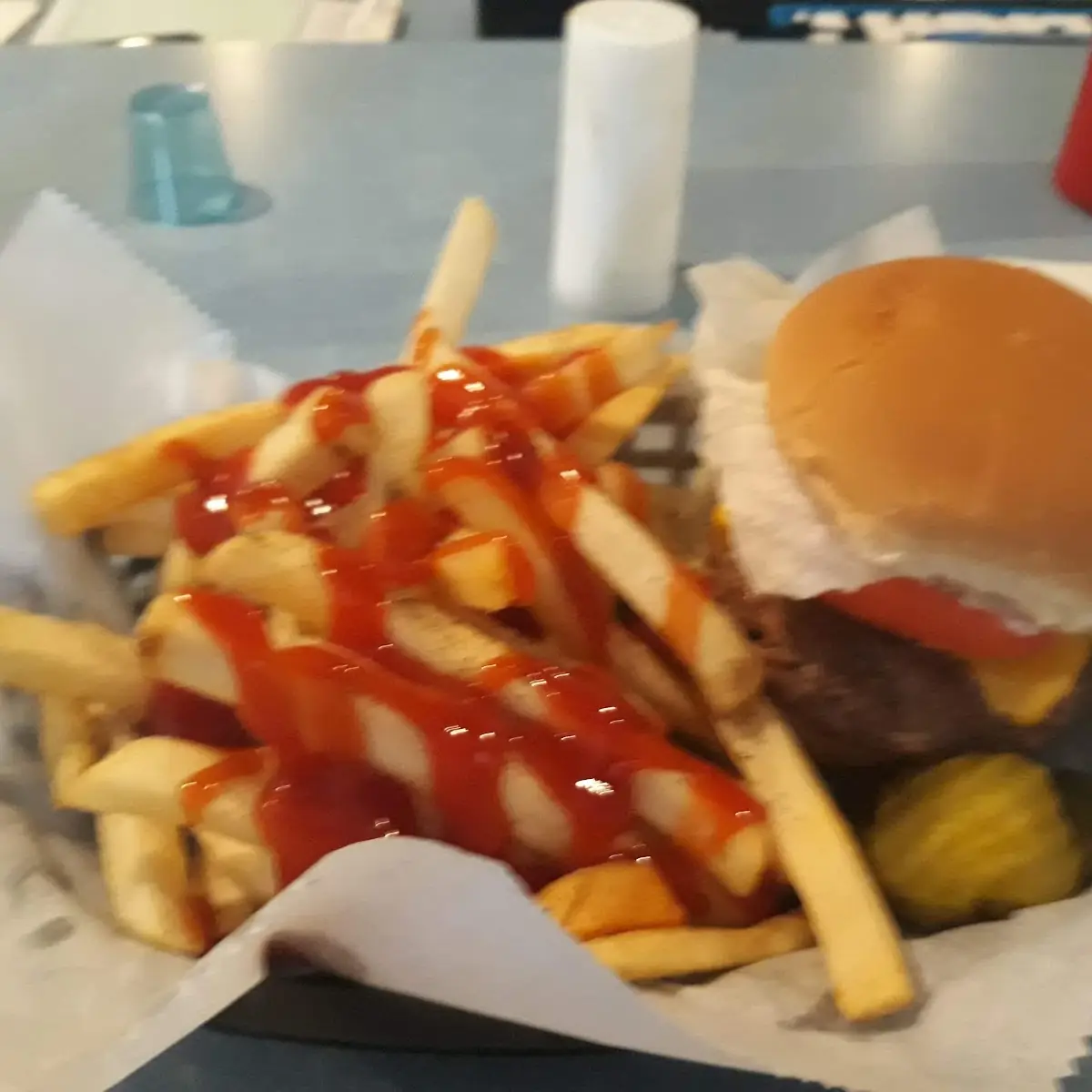 Bacon Cheeseburger with Fries