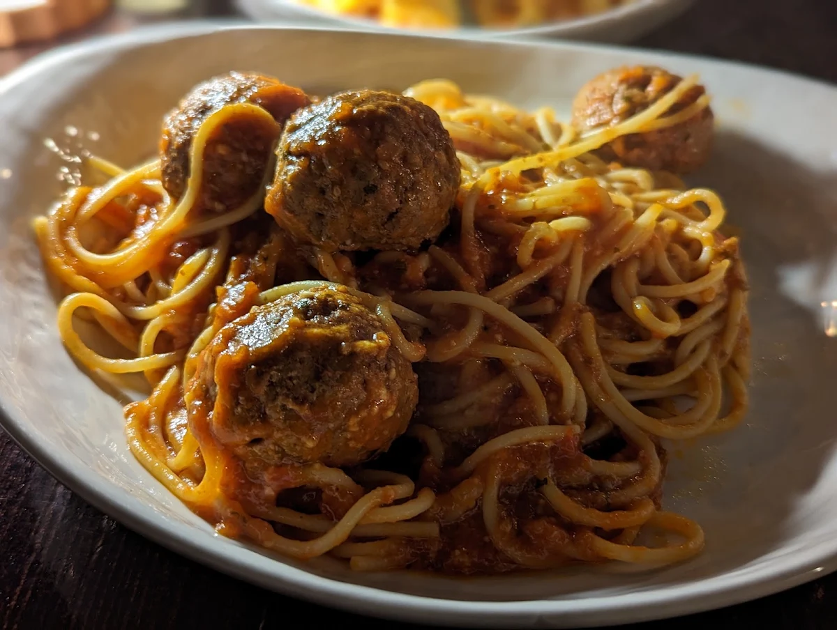 Spaghetti Meatballs, Copperwood Restaurant