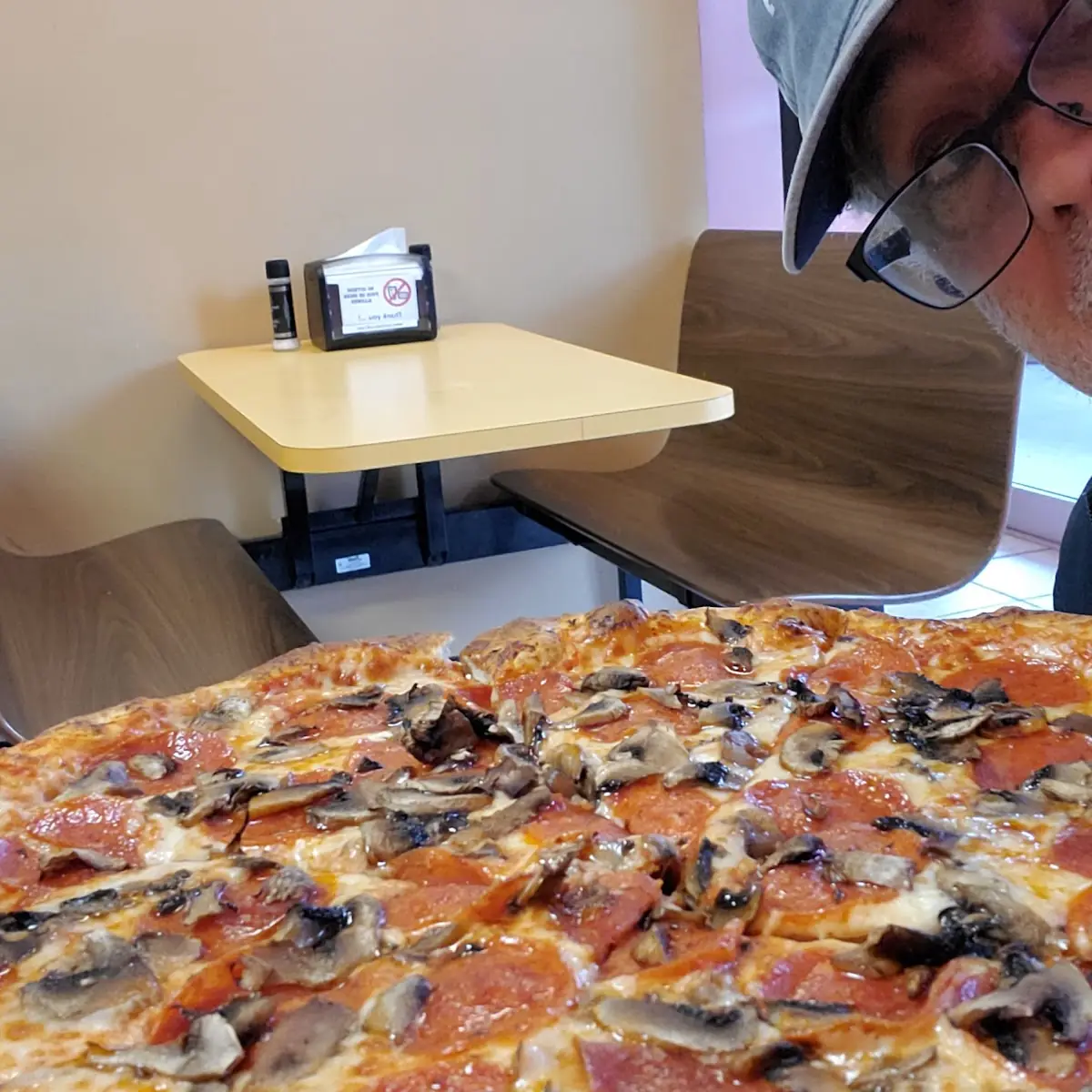 Pepperoni and Mushroom Pizza