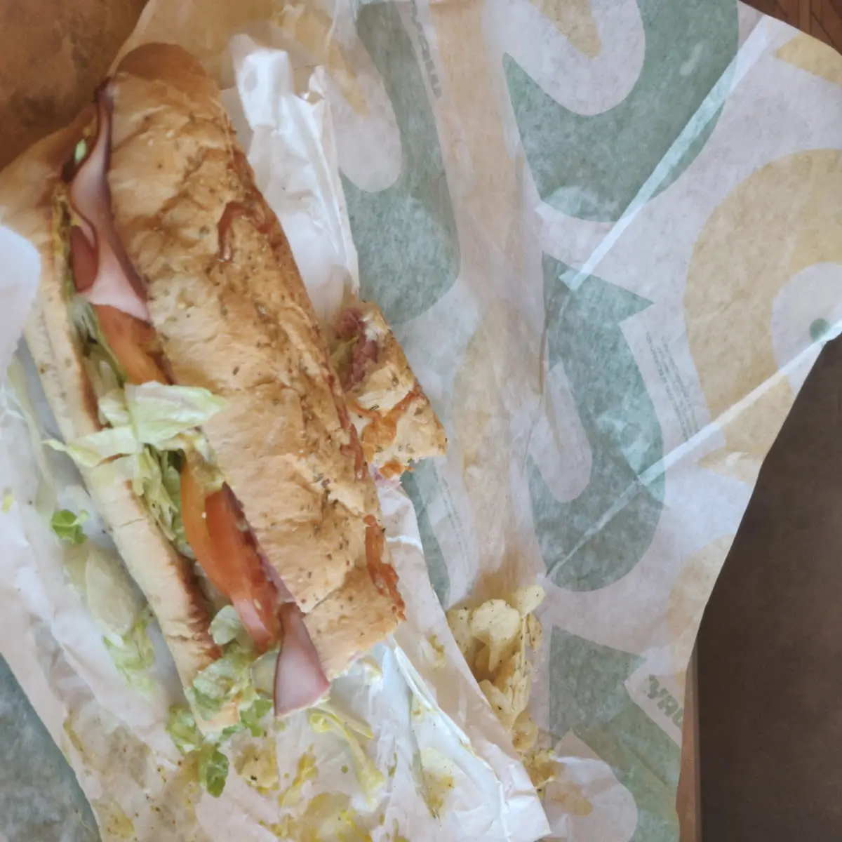 Ham and Pepper Jack Cheese Sub with Cheddar Bread