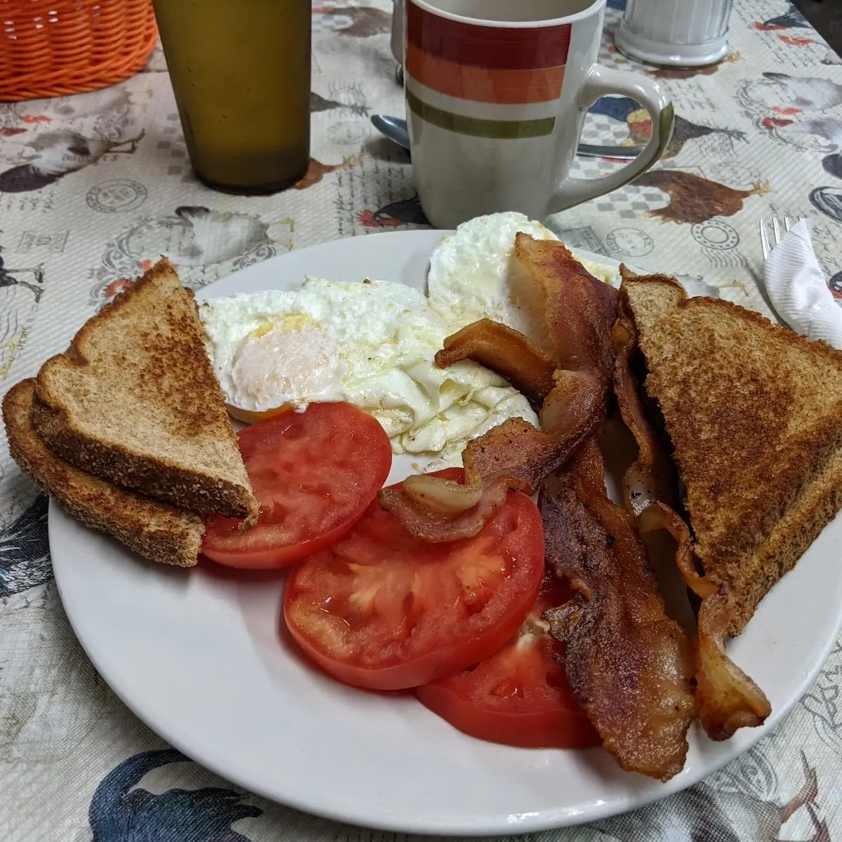 Bacon Eggs Toast