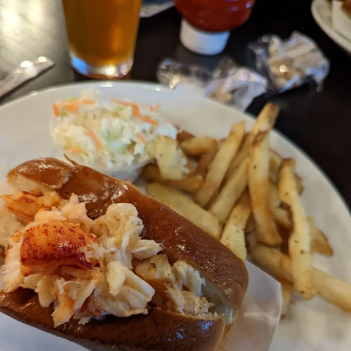 Lobster Roll and Fried