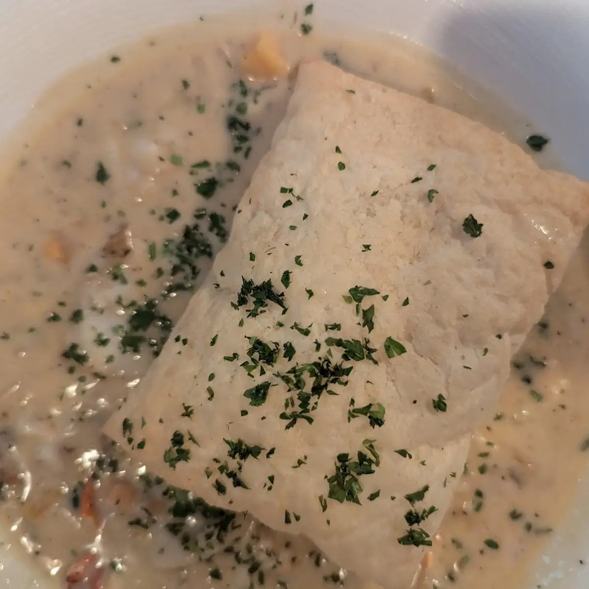 Seafood Pot Pie with Puff Pastry