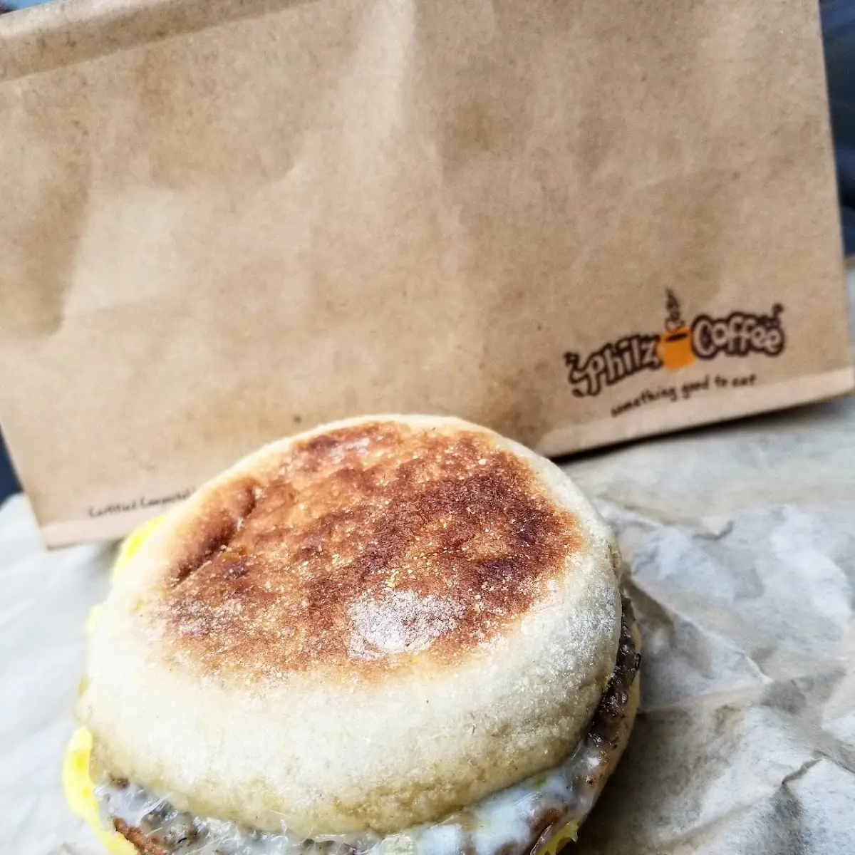 Turkey Sausage Breakfast Sandwich