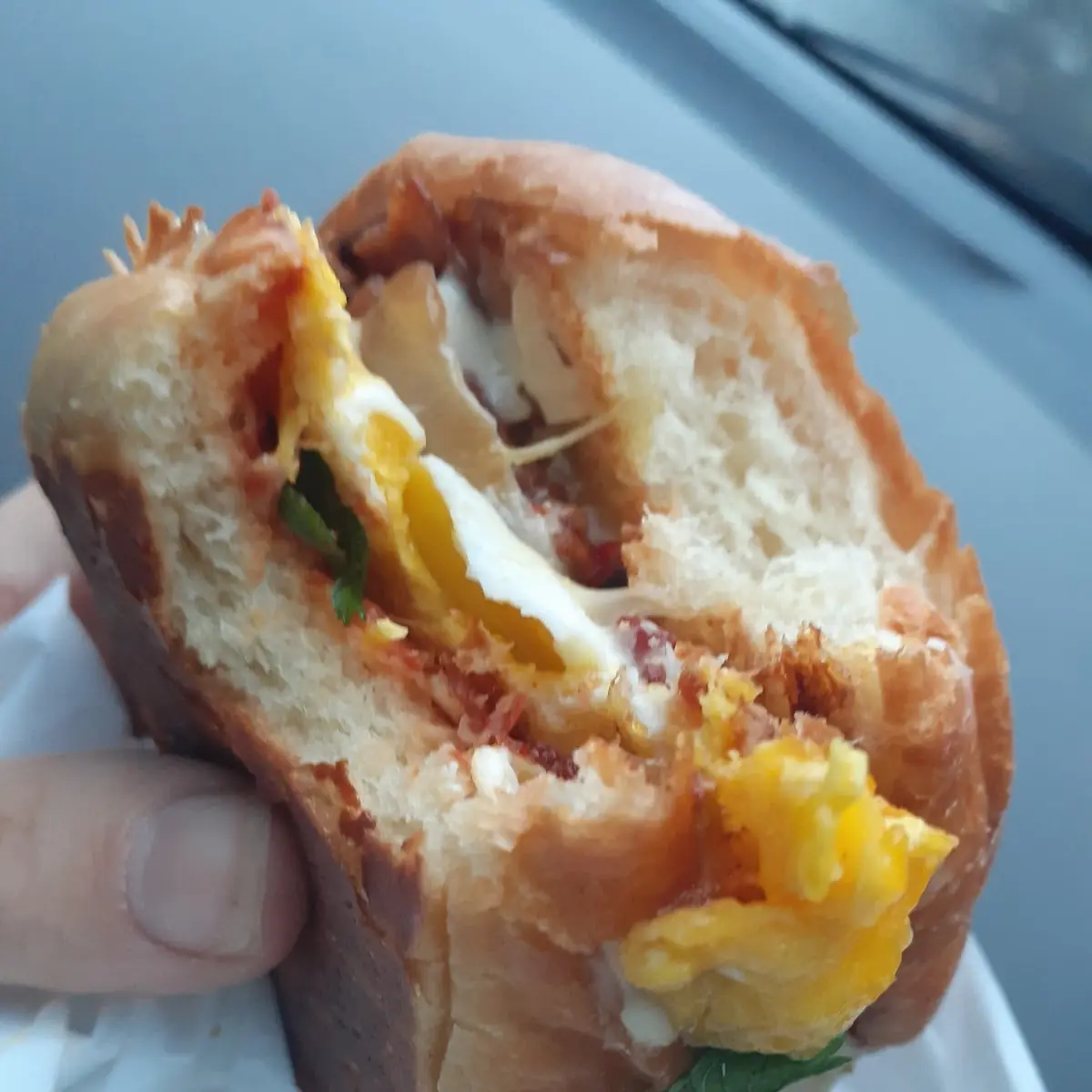 Bacon and Egg Breakfast Sandwich