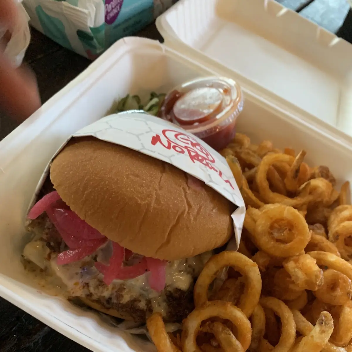 Green Chili Queso Burger