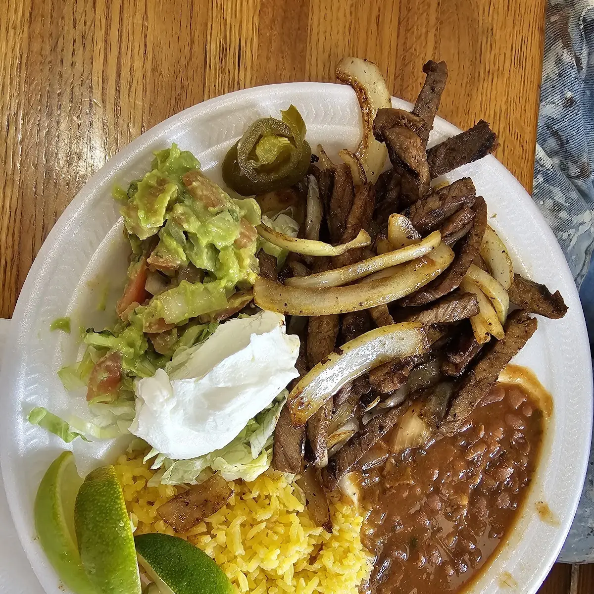 Two Tacos Rice & Beans