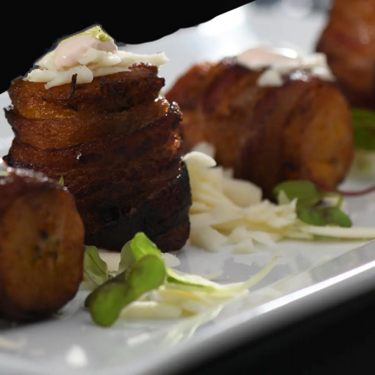 Bacon Wrapped Sweet Plantains