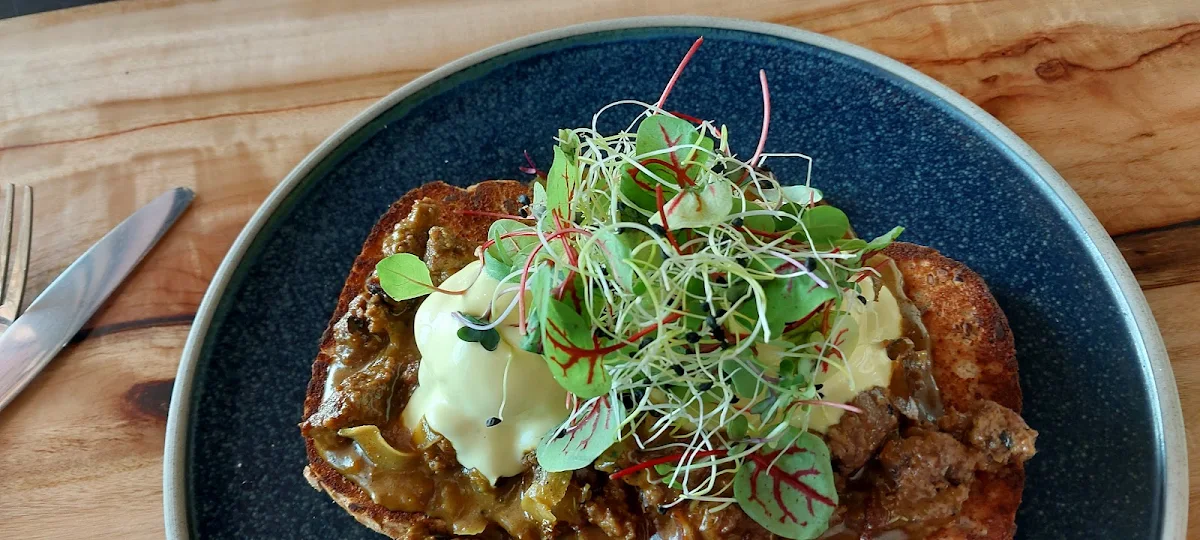 Savoury Mince on Toast, Mickle Pickle Espresso