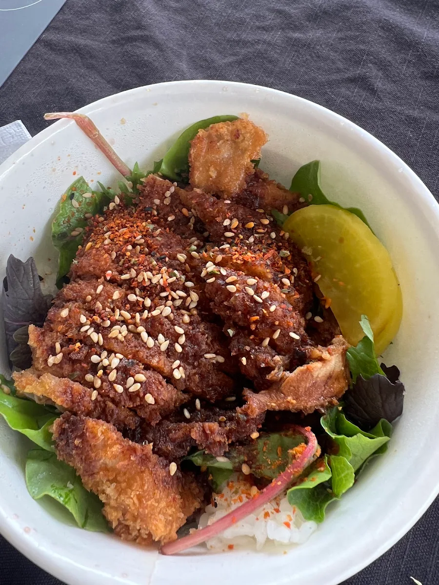 Miso Katsu Don with Rice, Hanaichi Indooroopilly