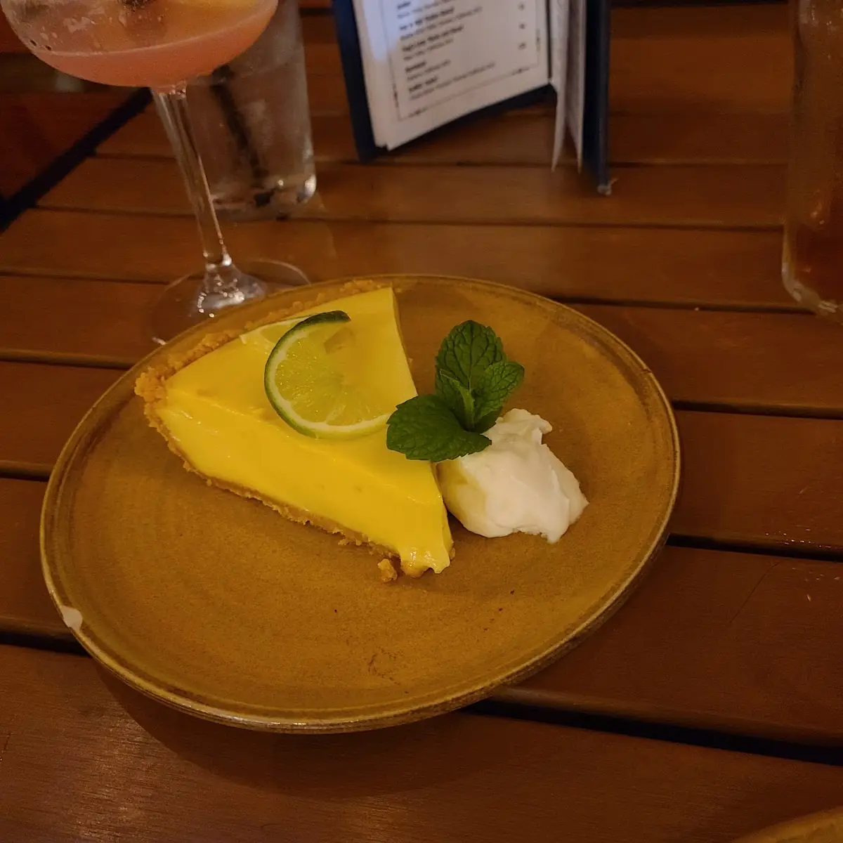 Key Lime Pie Slice