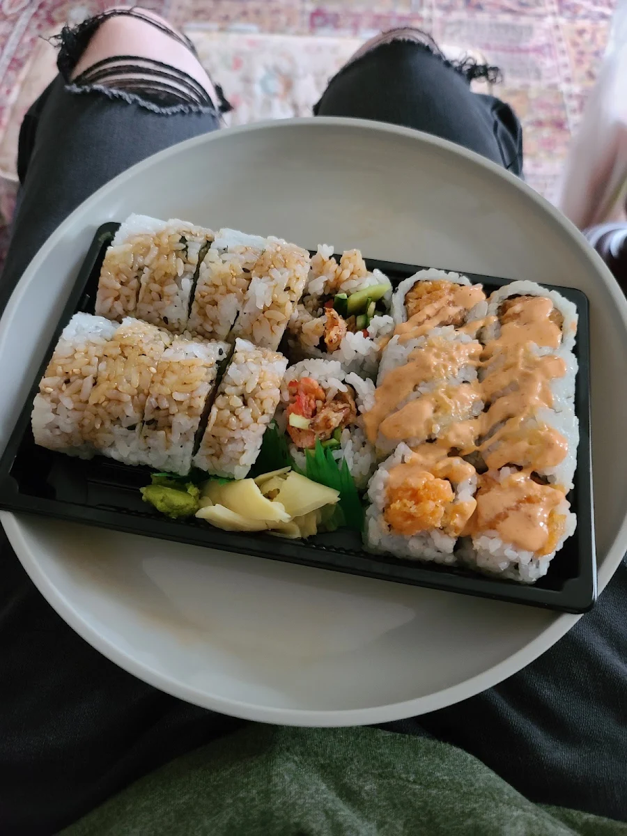Spicy Salmon Rolls and Dynamite Rolls