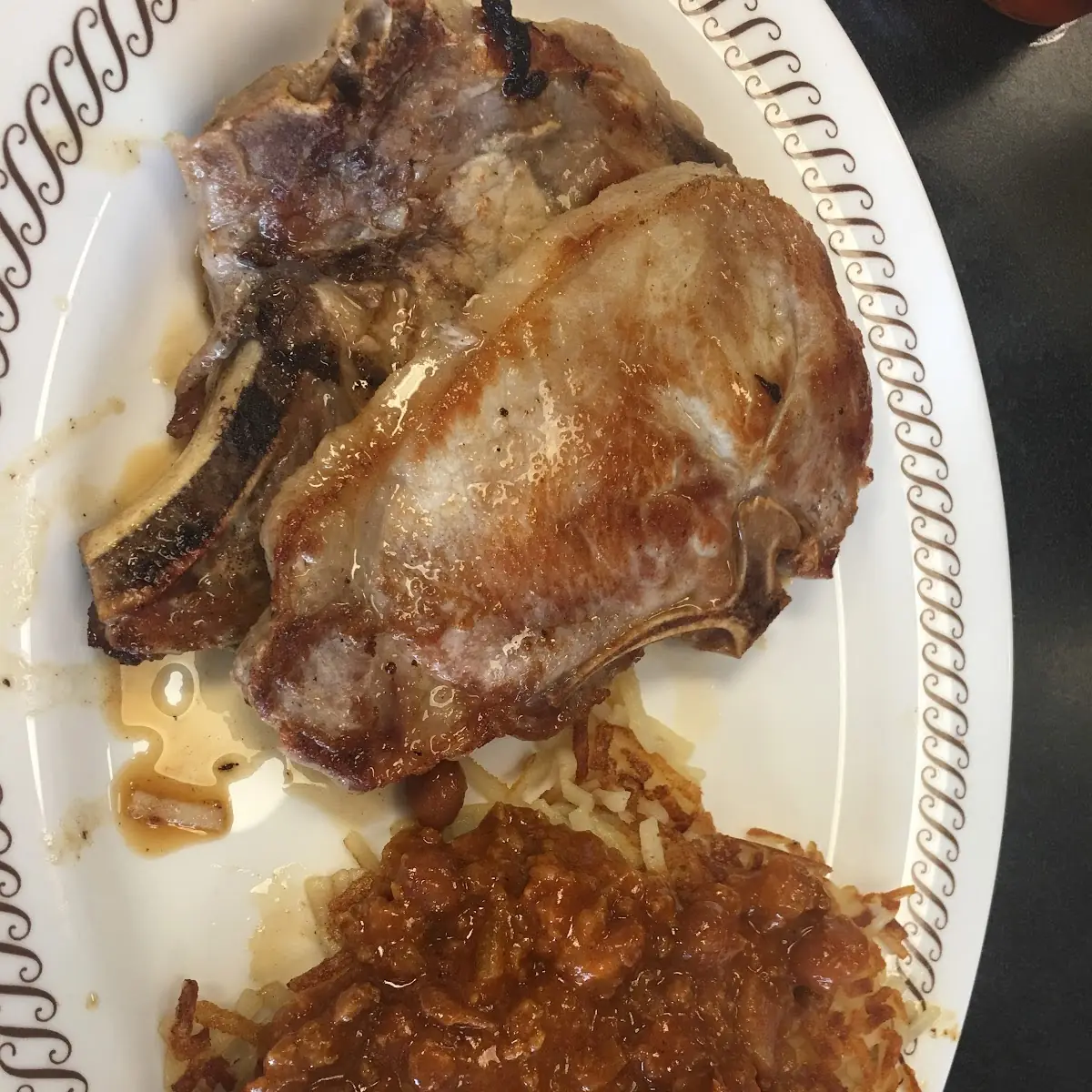 Pork Chop and Hash Brown