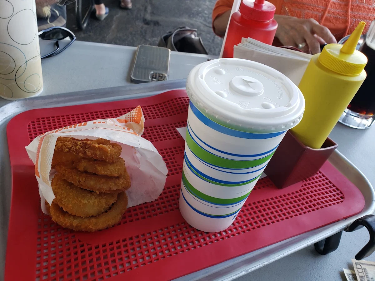 Onion Rings and Rootbeer Shake