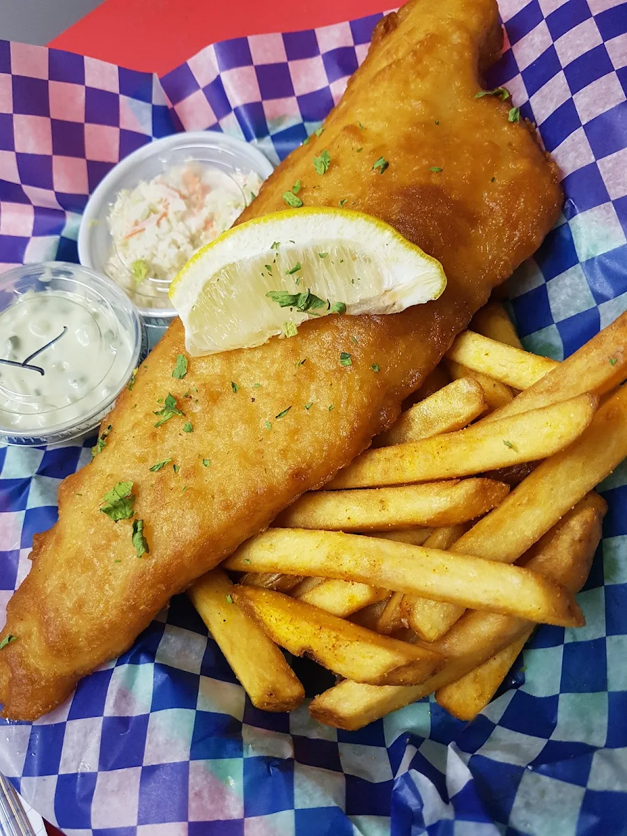 Fish N Chips with Slaw