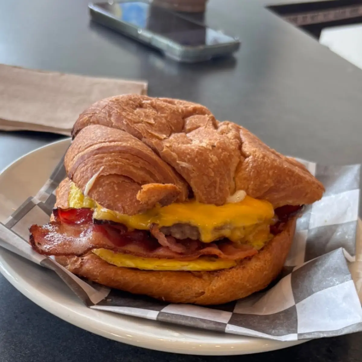 Bacon Egg and Cheese Croissant