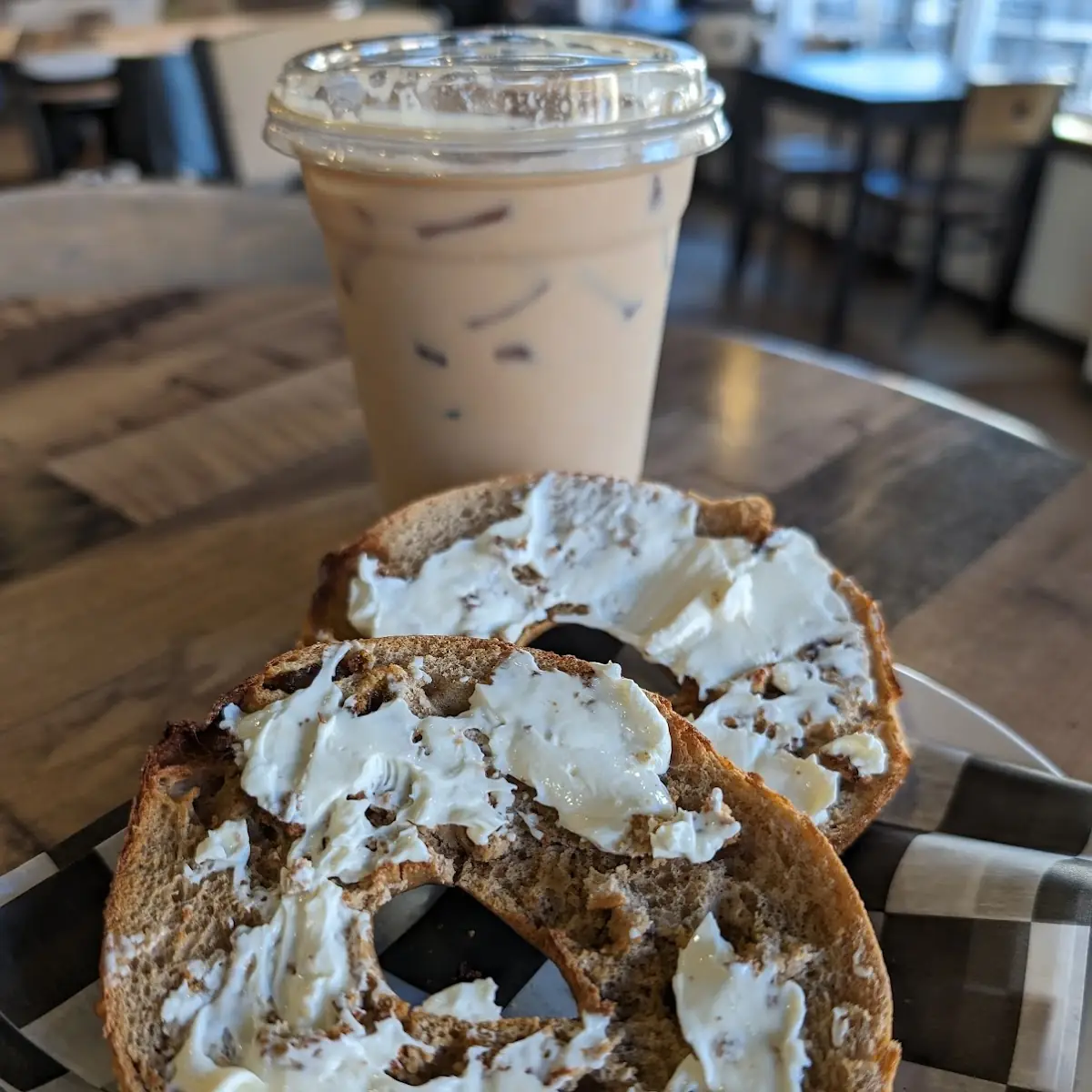Cinnamon Raisin Bagel with Cream Cheese