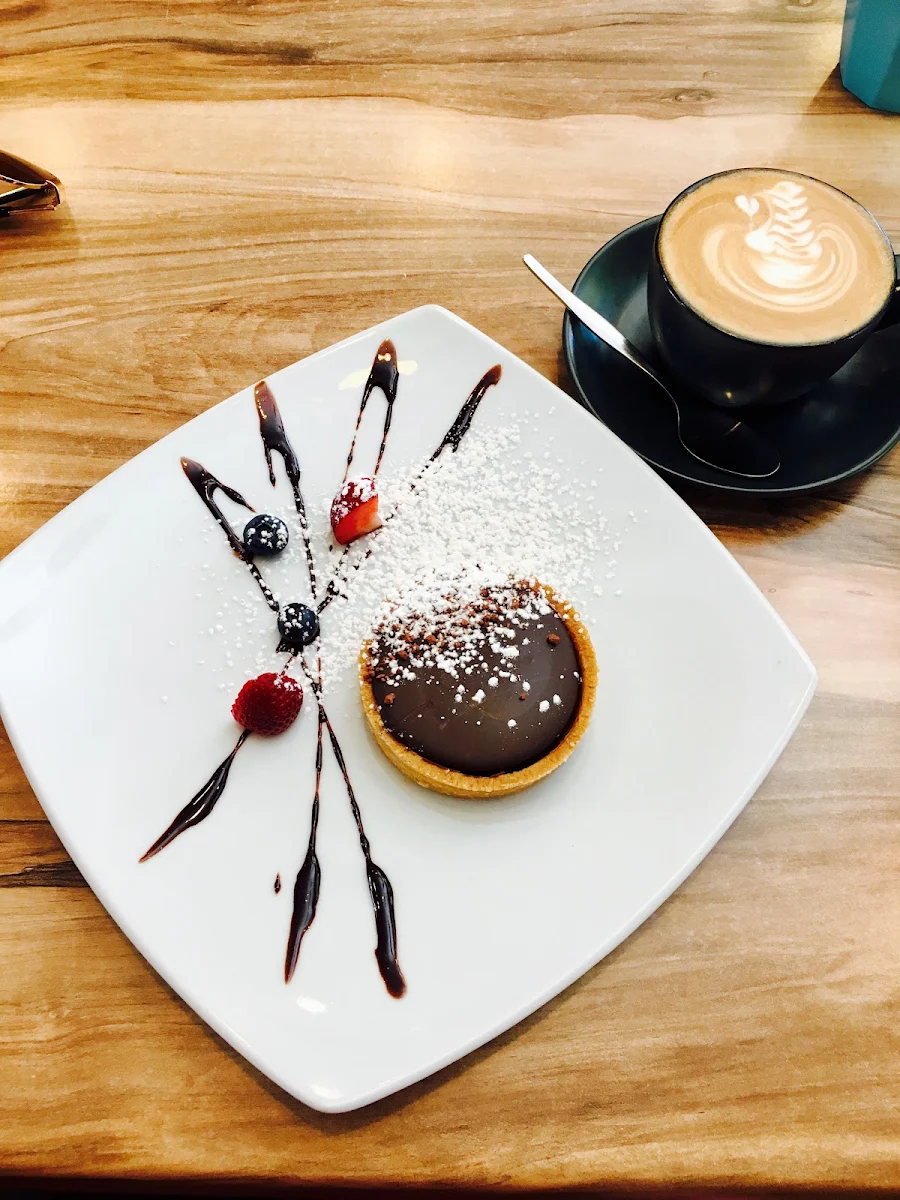 Chocolate Tart with Caramel, Cafe Mosman
