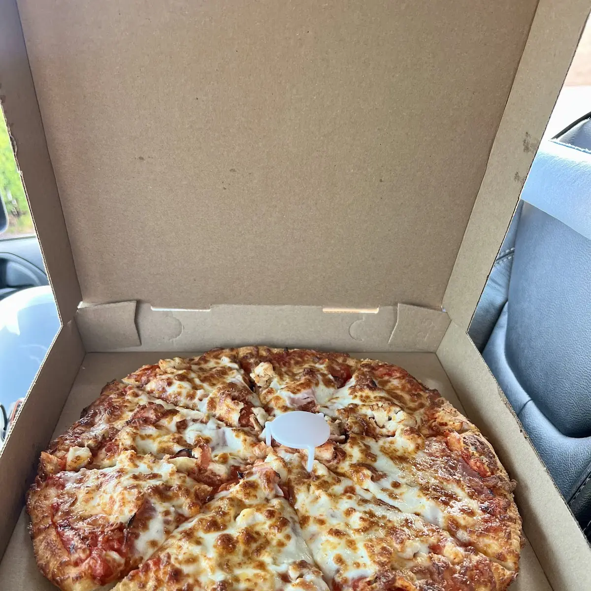 Chicken Hamburger & Cheese Pizza