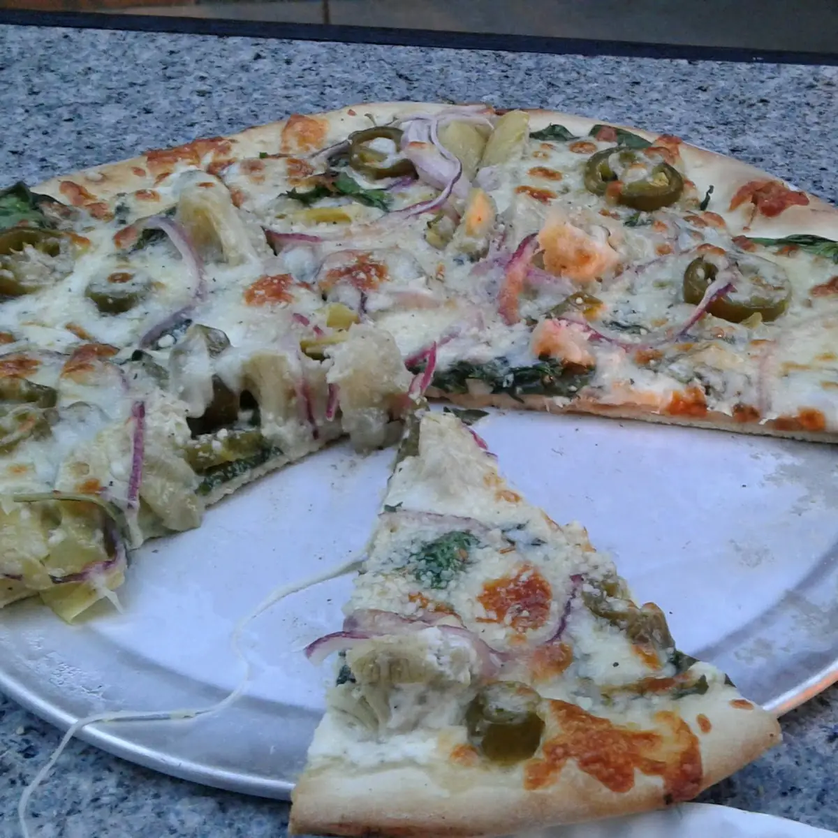 Spinach Artichoke Pizza