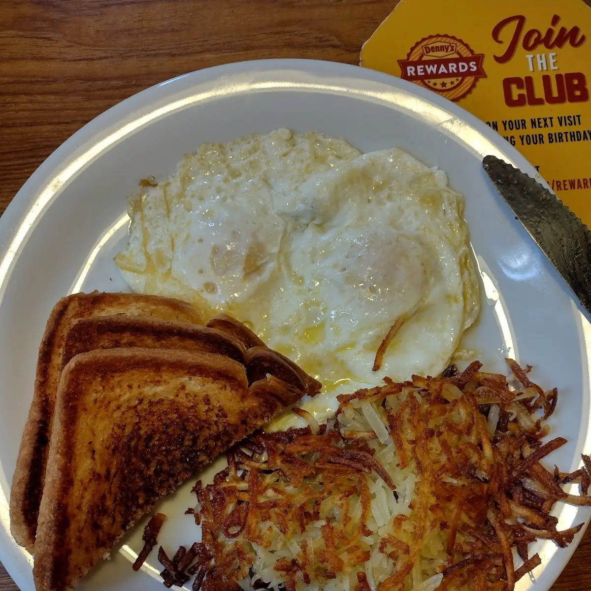 Hash Browns Eggs and Toast
