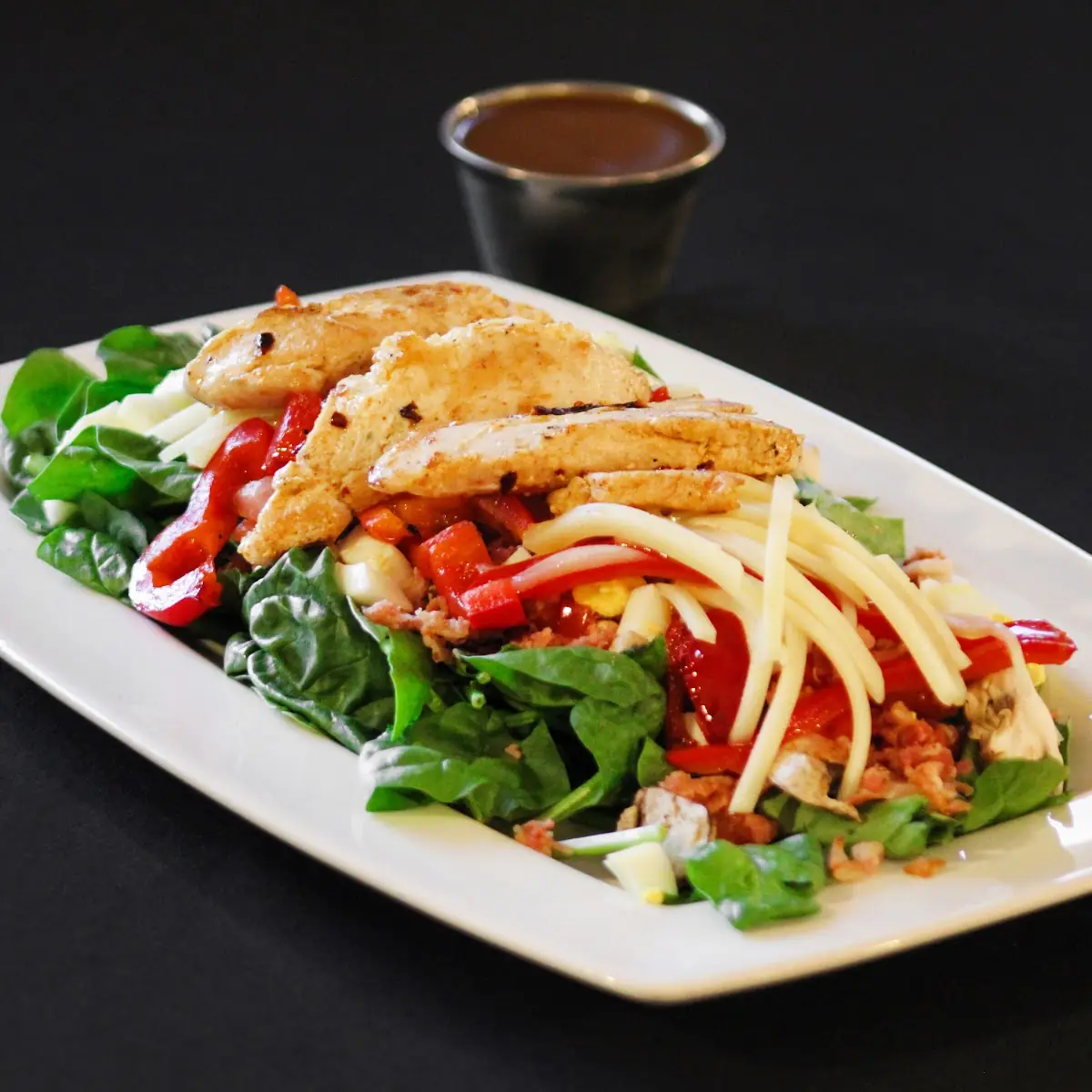 Cajun Spinach Salad - Chicken