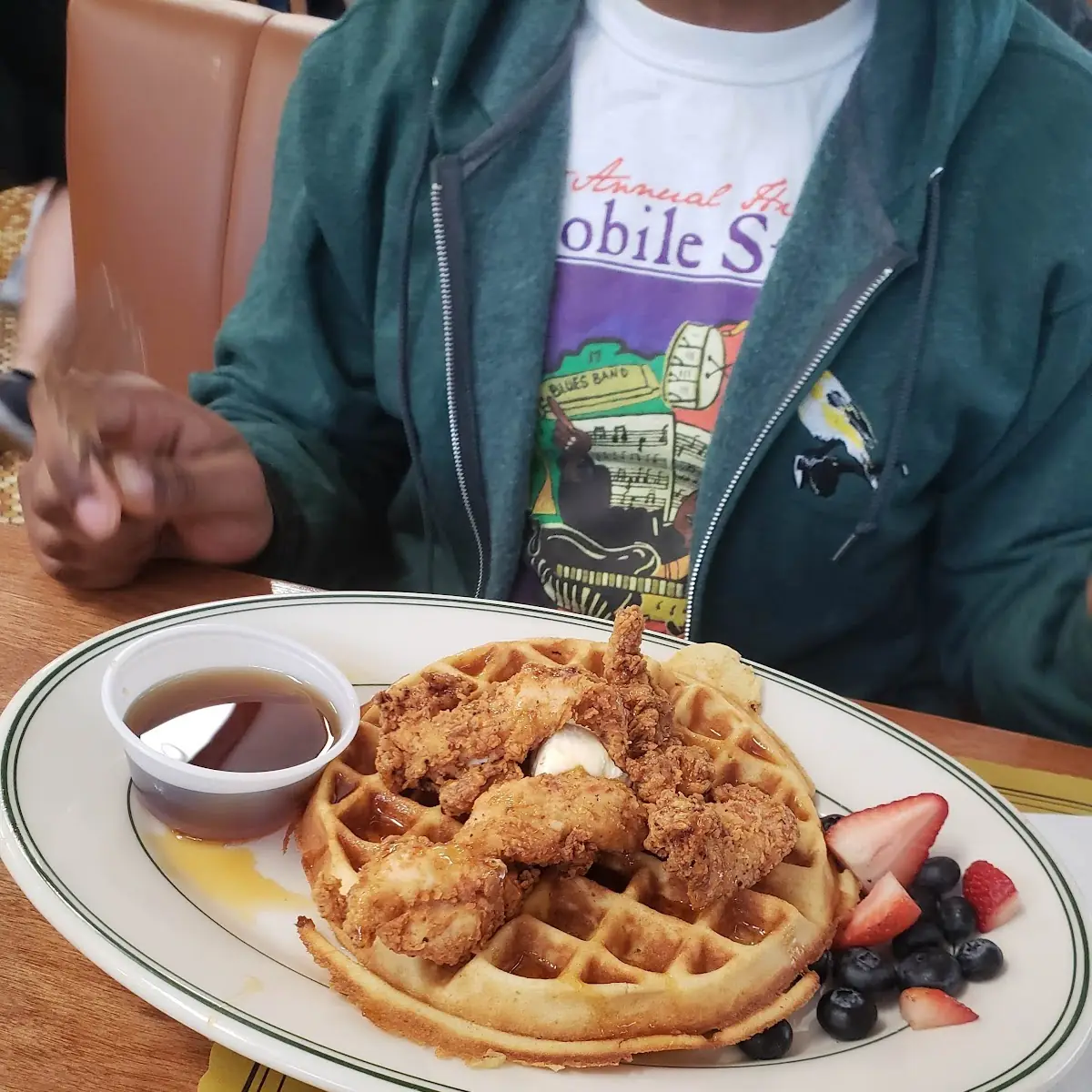 Sweet Heat Chicken and Waffles