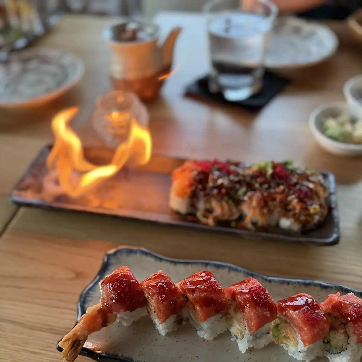 Spicy Tuna Eel Shrimp Tempura Roll