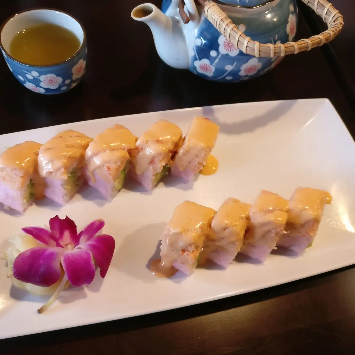 Tokyo Roll and Hot Tea