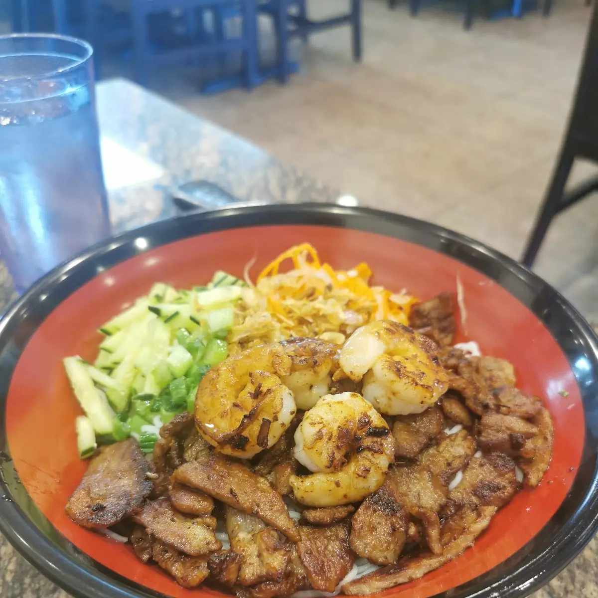 Vermicelli with Grilled Shrimp