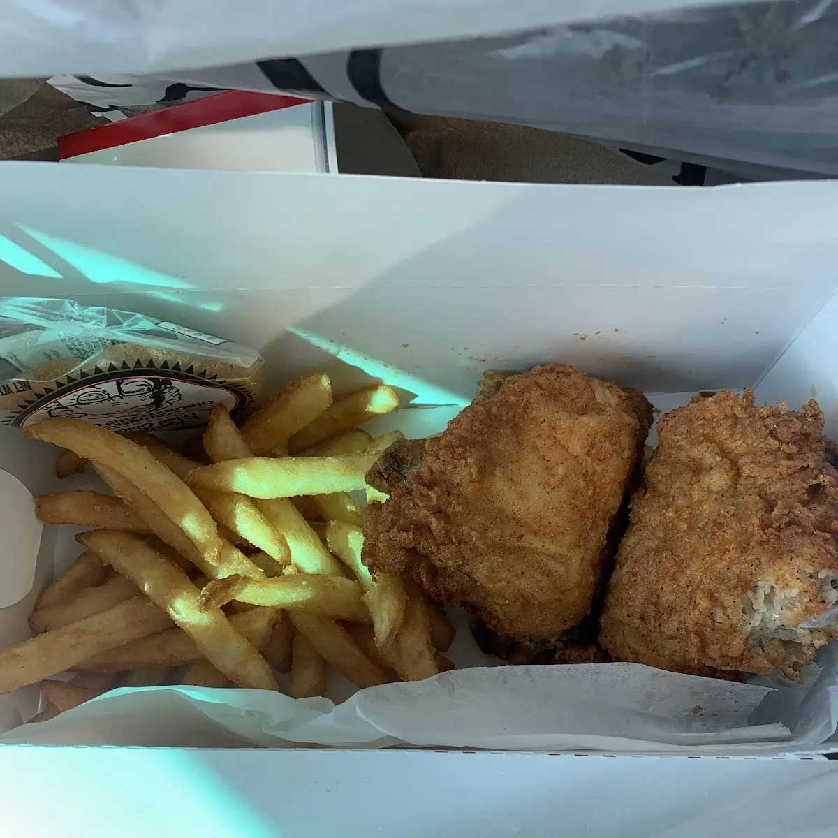 Two Piece Chicken Thigh Combo Meal