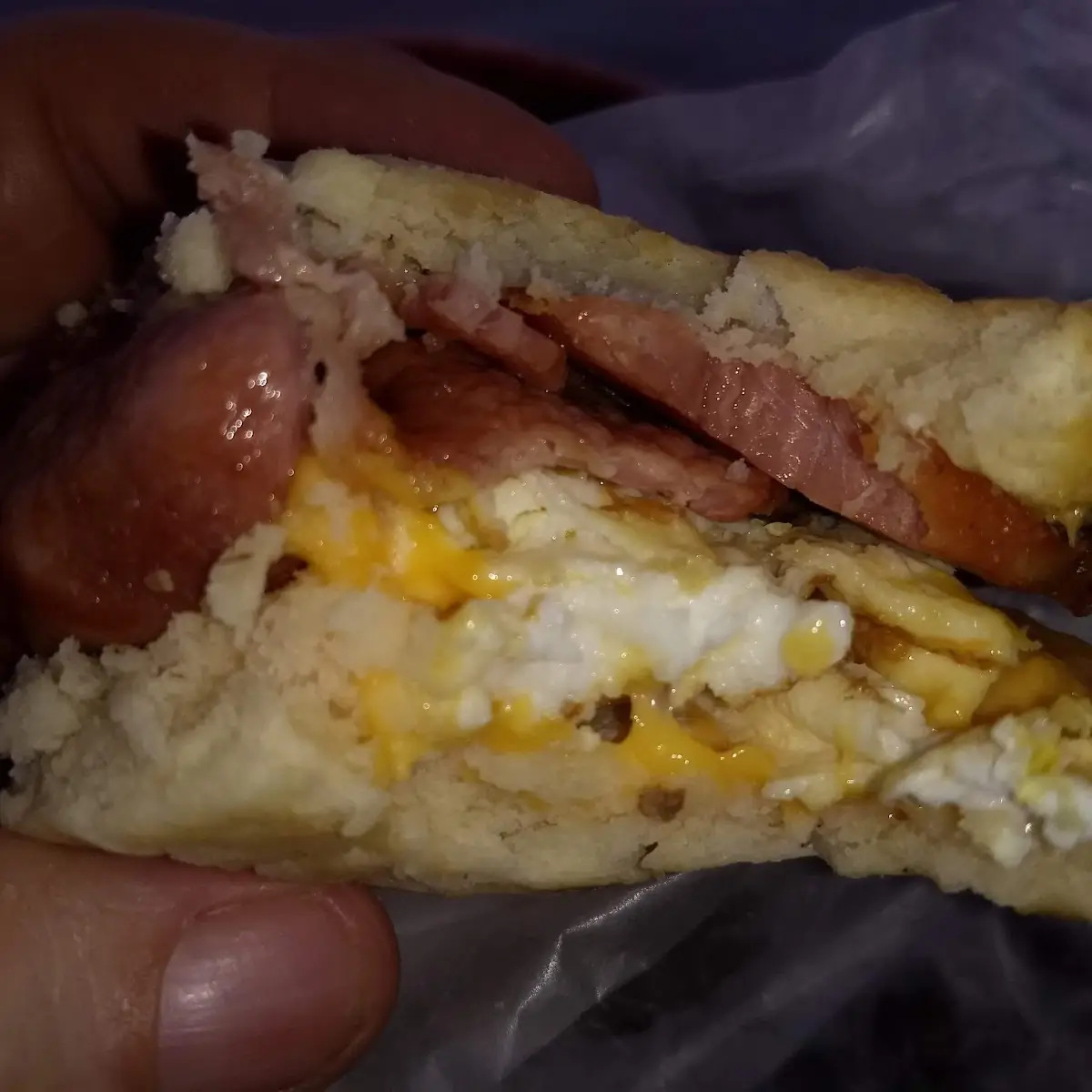 Country Ham Egg and Cheese Biscuit