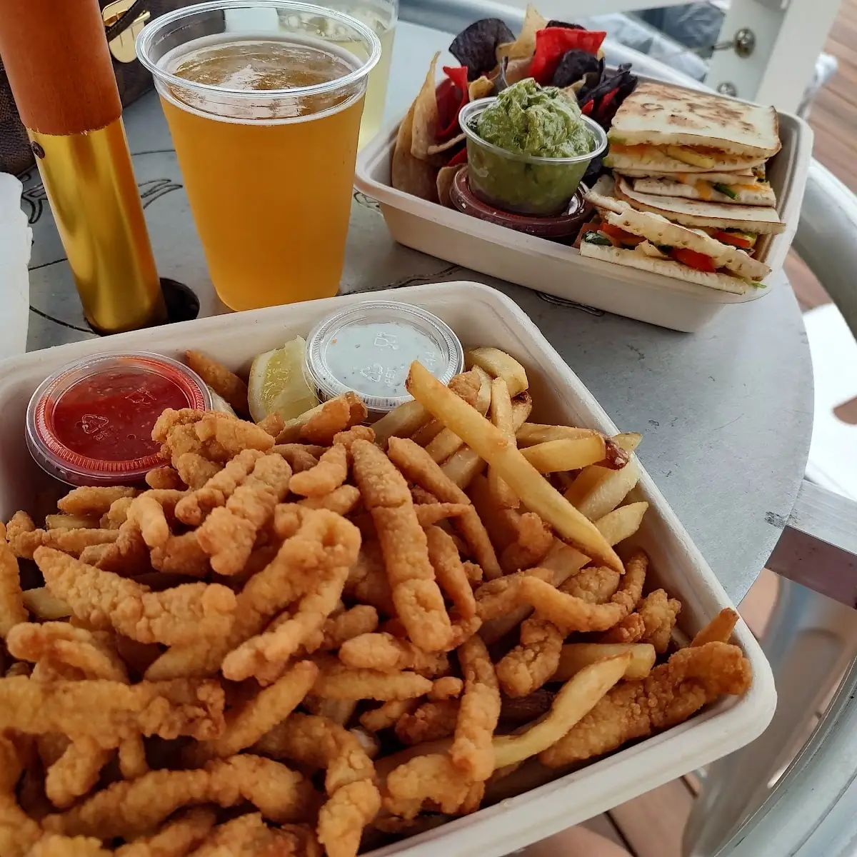Clam Strips with French Fries