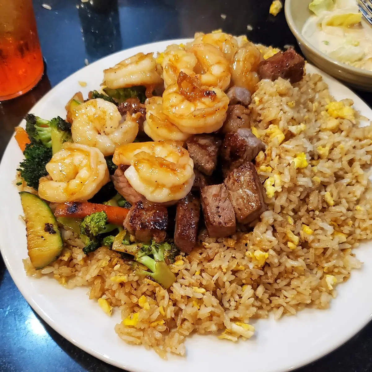 Steak and Shrimp Fried Rice