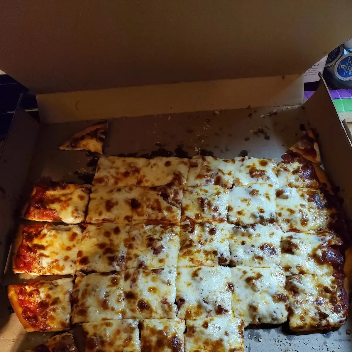 Square Cheese Pizza