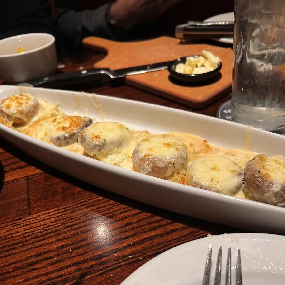 White Cheddar Stuffed Mushrooms