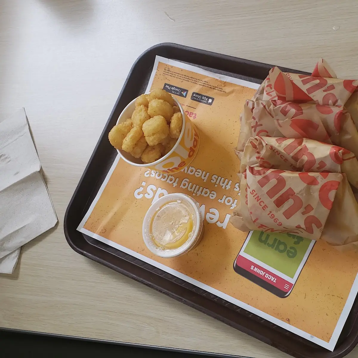 Soft Shell Tacos & Potato Oles