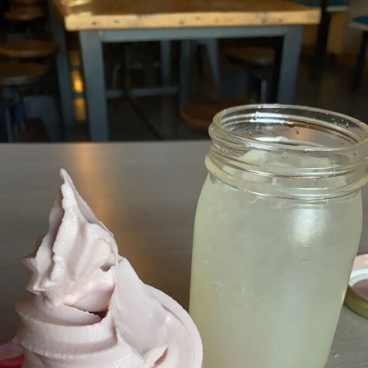 Oatmilk Cherry Blossom Soft Serve