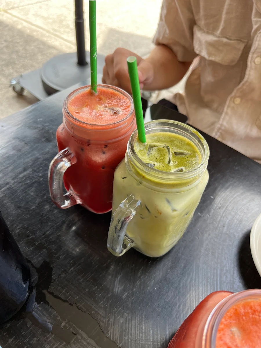 Iced Matcha Latte, The Depot