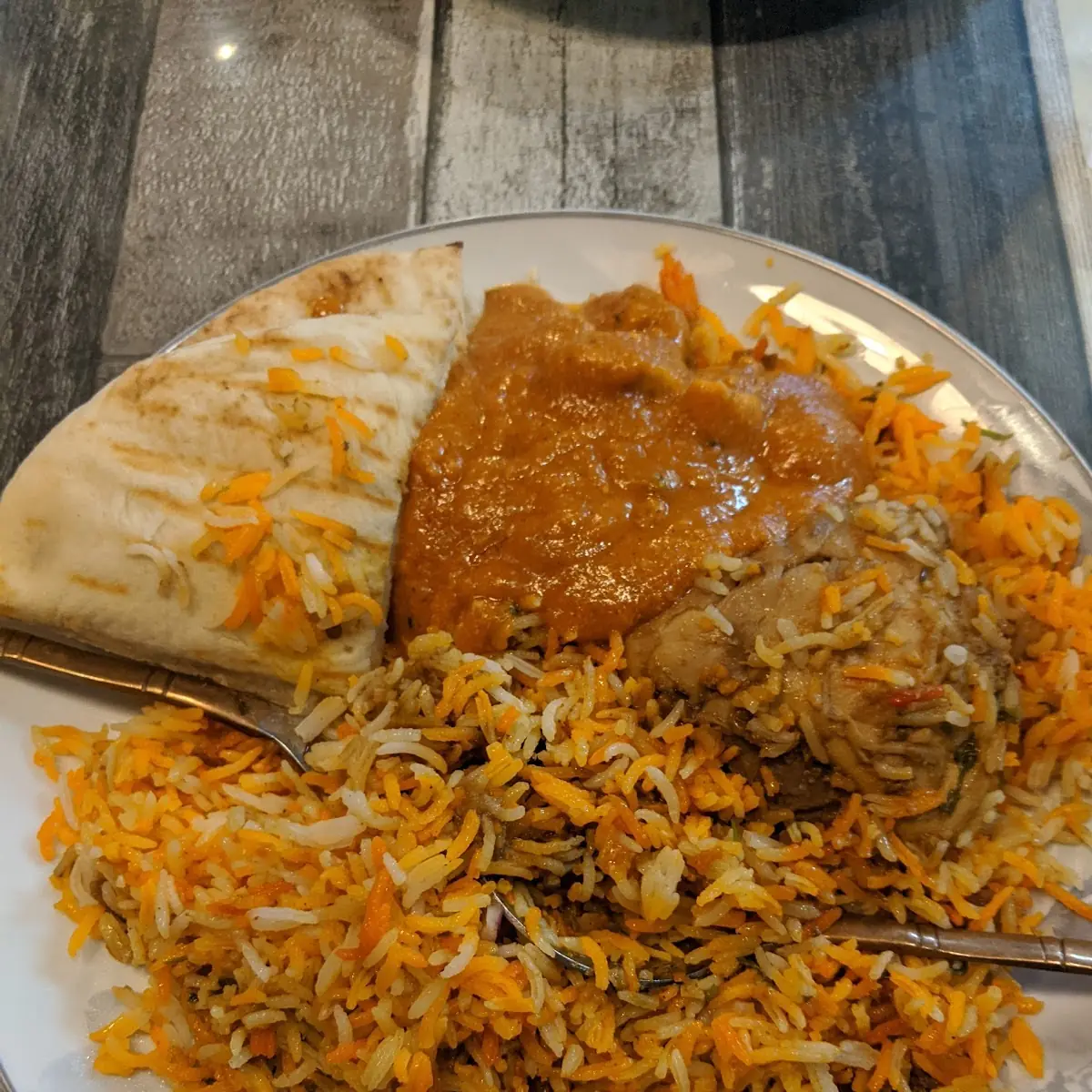 Butter Chicken with Chicken Biryani