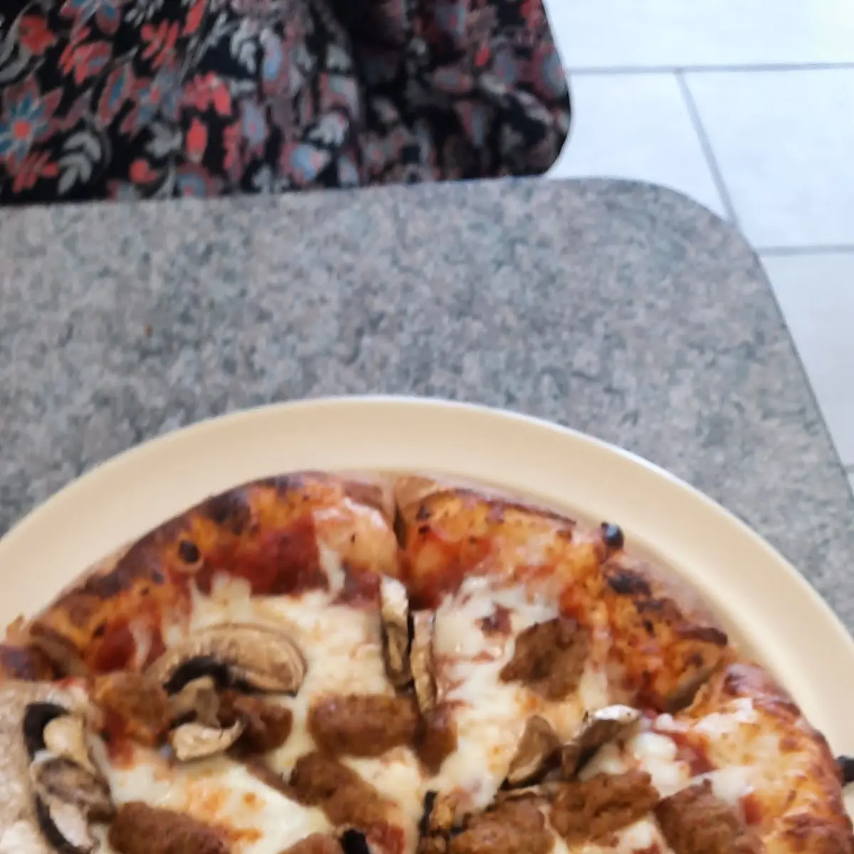 Sausage and Mushroom Pizza