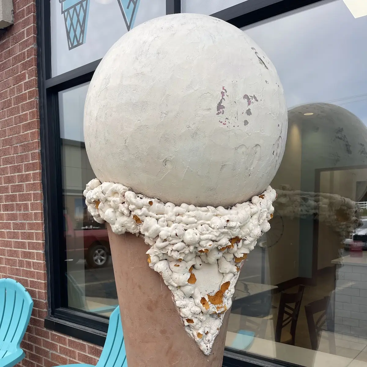 Fake Ice Cream Cone Out Front