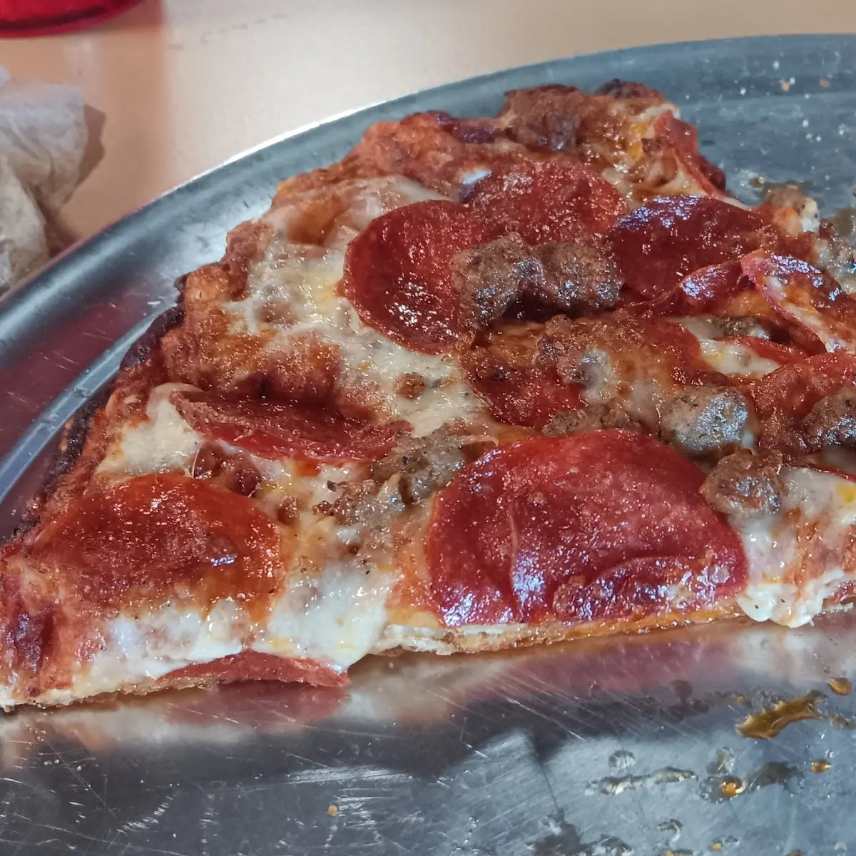 Pepperoni and Sausage Pizza