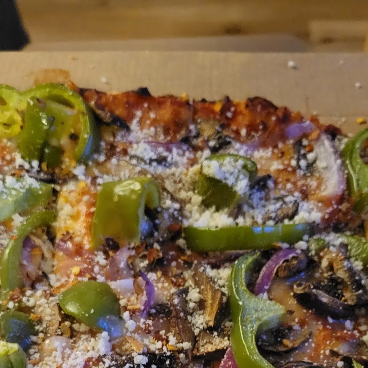Thin Crust Veggie Pizza